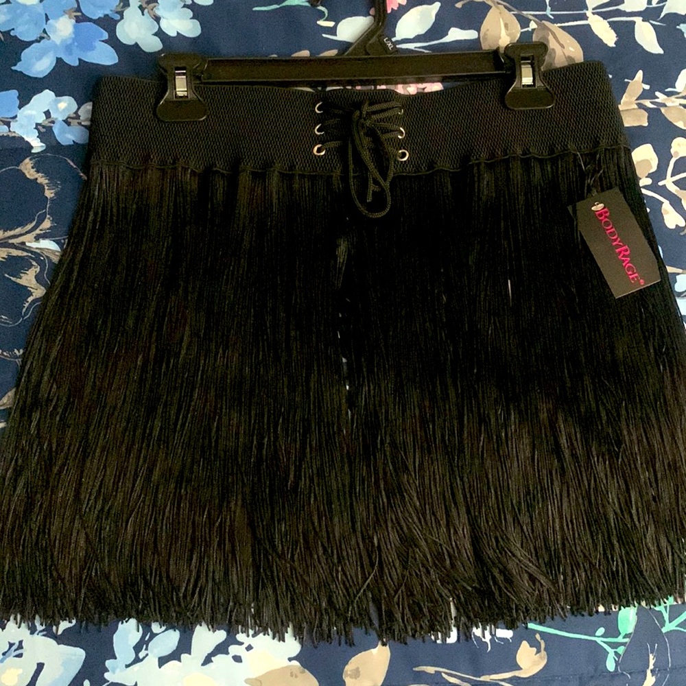 Black Tassel Skirt